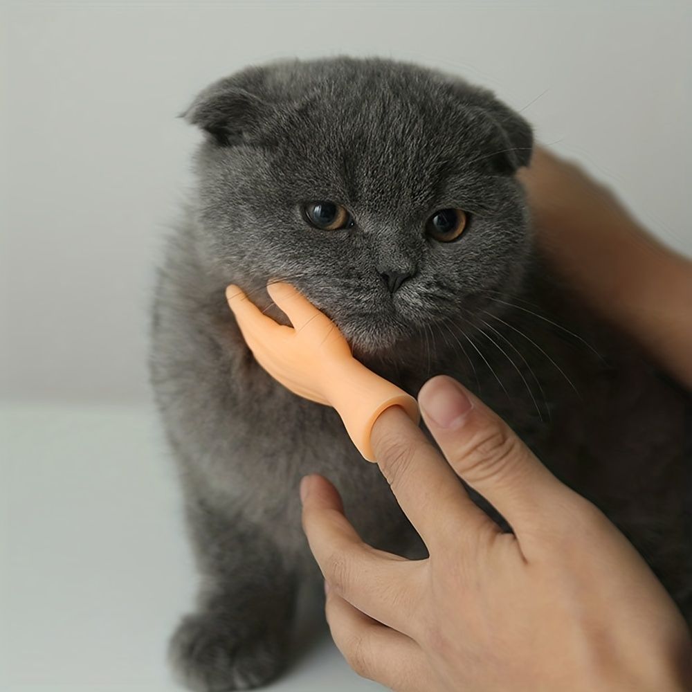Sensuality Emporium - 2pcs, Tease The Cat Finger Toys, Jerking The Cat Plastic Gloves Weird Creative Pet Toys, Left And Right Small Hands, Creative Small Gift, Holiday Accessory, Party Decorations Supplies