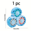 Sensuality Emporium - 1pc, Rubik's Cube Toys, Puzzle Double-sided Rolling Beads Six-sided Rotation, Blue Pink Orange Interoperable Magic Beans, Decompression Intelligence Fingertip