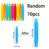 Sensuality Emporium - 10pcs, Pop Tube Sensory Color Stretch Plastic Tube, Corrugated Diy Stretch Tube, Venting Decompression Toys, Summer Decor, Summer Supplies, Party Decor, Party Supplies