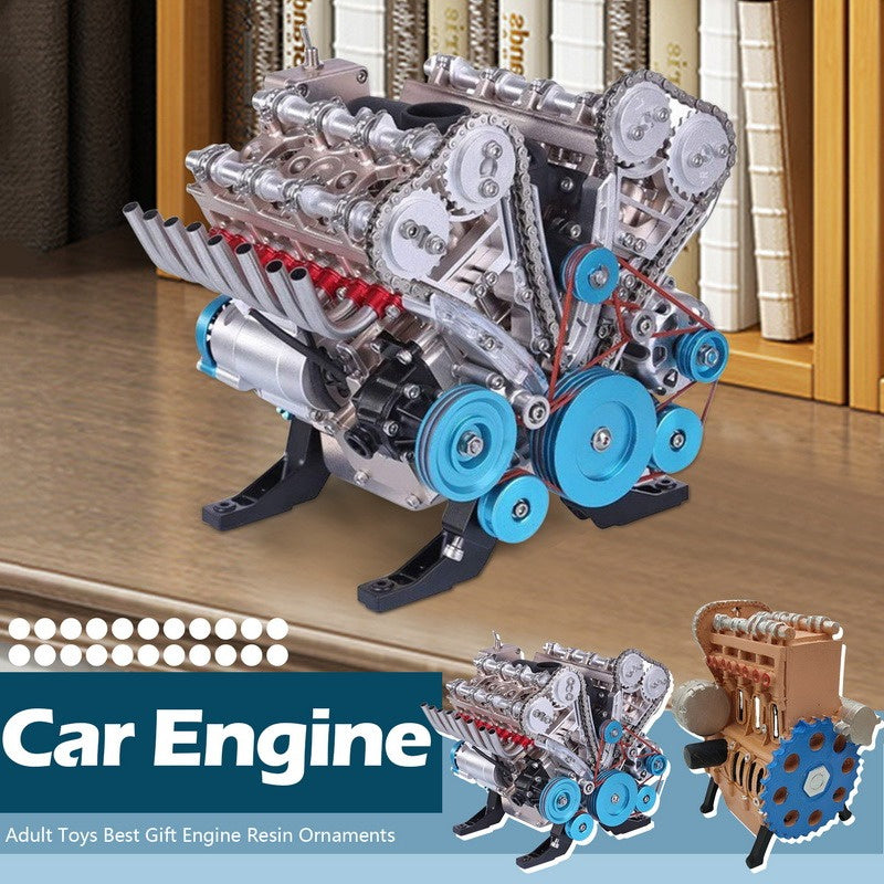 Sensuality Emporium - New Mini Assembly Car Assemble Inline Four-cylinder L4 Engine Model Kit Toys For Adult Gift Engine Resin Ornaments 2023 Hot Sale
