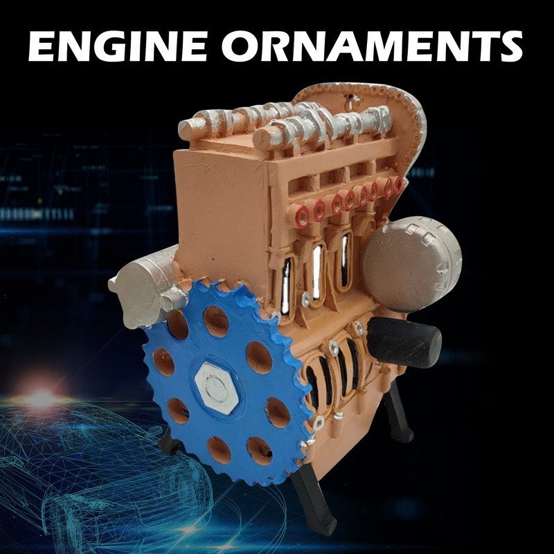 Sensuality Emporium - New Mini Assembly Car Assemble Inline Four-cylinder L4 Engine Model Kit Toys For Adult Gift Engine Resin Ornaments 2023 Hot Sale