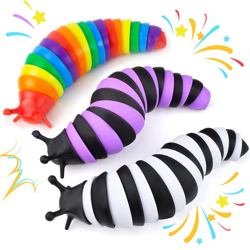Sensuality Emporium - Fidget Slug Toy; Sensory Slug Fidget Toy for Kids Adults Party Favors; Autism Sensory Toys for Autistic Children; Gift for ADHD