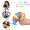 Sensuality Emporium - Fidget Slug Toy; Sensory Slug Fidget Toy for Kids Adults Party Favors; Autism Sensory Toys for Autistic Children; Gift for ADHD