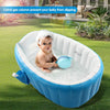 Nice Store - Baby Inflatable Bathtub; Portable Toddler Bathtub Baby Bath Tub Foldable Travel Tub with Air Pump