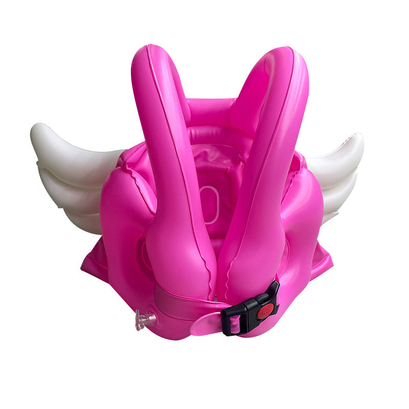 Nice Store - Kids Life Jacket; Kids Swim Vest with Angel Wings Toddler Portable Inflatable Swan Swimming Ring with Adjustable Safety Buckle