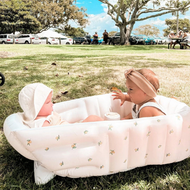Nice Store - Inflatable bathtub; Inflatable Bath Baby Foldable Swimming Bath Bathroom Newborn Tub Portable Children's swimming pool