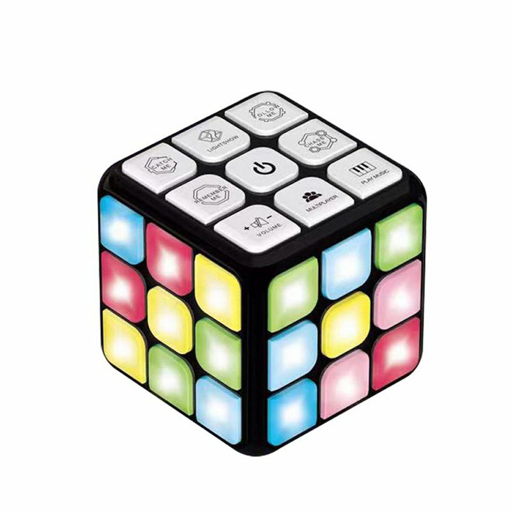 Sensuality Emporium - Smart Voice Cube 3X3 Magic Electronic Flashing Cube Kid Intelligence Develop Toys Magnetic Memory Brain Game Modes Fun Gift