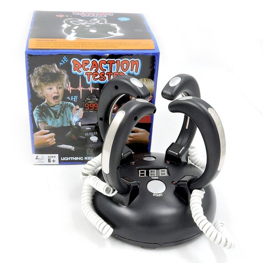 Sensuality Emporium - Tricky Thrilling Party Polygraph Finger Electric Shock Four-handed Electric Shock Game Lightning Reaction