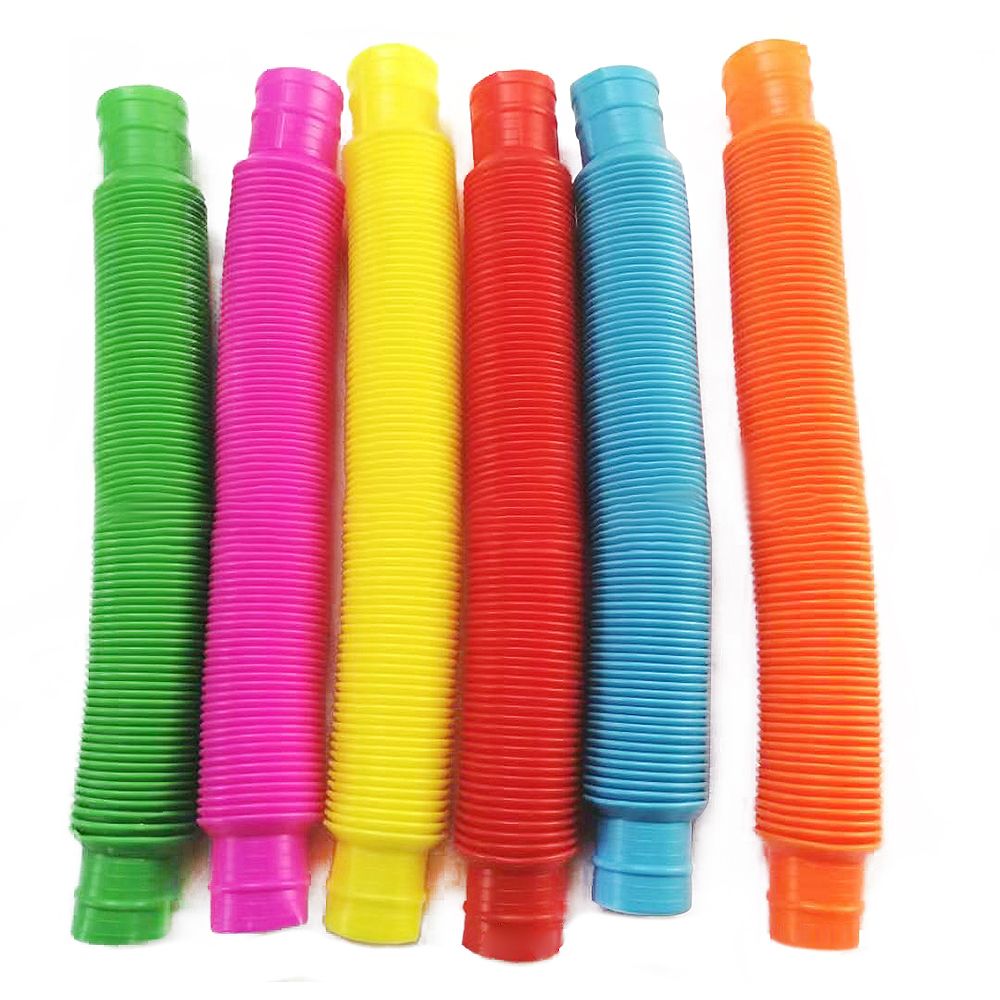 Sensuality Emporium - 1pc Fidget Toys Creative Magical Toy Colorful Circle Funny Toys Folding Plastic Pop Tube Coil Children'S Development Educational