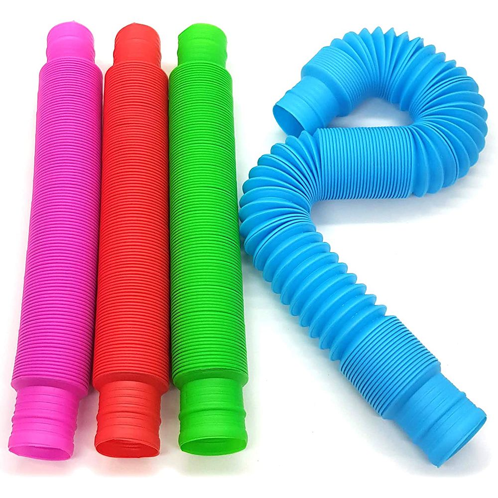 Sensuality Emporium - 1pc Fidget Toys Creative Magical Toy Colorful Circle Funny Toys Folding Plastic Pop Tube Coil Children'S Development Educational