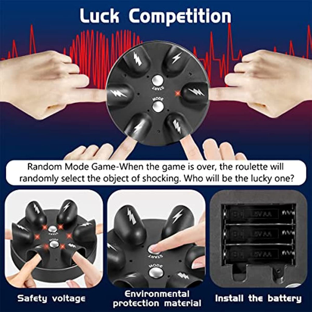 Department Store - Lie Detector Test Shock Finger Game Shocking Shot Roulette Cogs of Fate Funny Electric Amazing Chance Toy Hand Buzzer Games Kids Adults Family Party