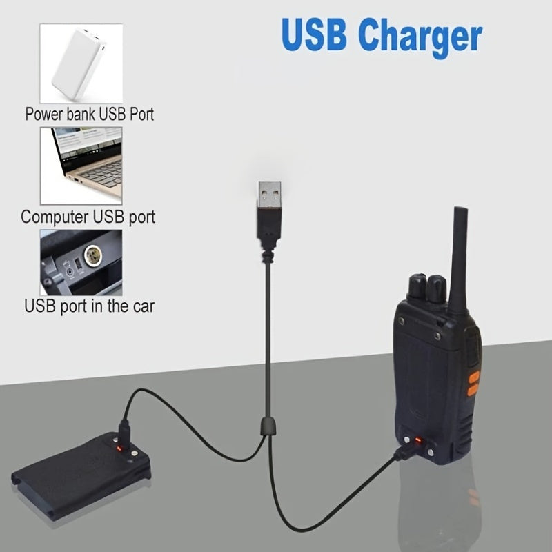 YYDS - 1pc Baofeng BF-888H Ham Two Way Radio; Walkie Talkie With Rechargeable Battery Headphone USB Charge Long Range 16 Channels