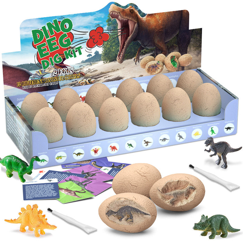 oh my god - Dinosaur Eggs - Dino Egg Dig Kit Dinosaur Toys for Kids; Easter Eggs Excavation Discover 12 Surprise Dinosaurs; Archaeology Science Kit STEM Party Gifts for Boys & Girls