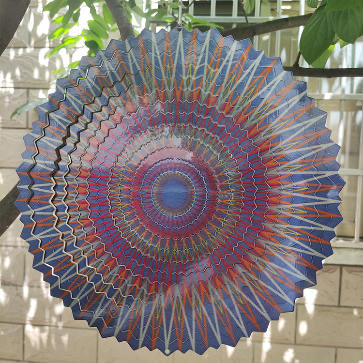 Sensuality Emporium - Creative 3D Kinetic Stainless Steel Wind Spinner Outdoor Garden Hanging Decoration Mandala Butterfly Design Wind Chime Spinner