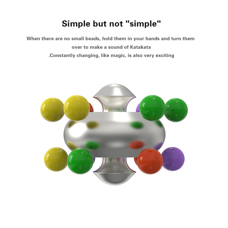 Sensuality Emporium - Aluminum Alloy Psychedelic Magic Ball Metal Educational Stress Relief Toy Decompression Marble Fingertip Gyro Cube Fidget Spiner