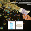Sensuality Emporium - Bubble Hammer Gun Children Gift Toys Small Fan Soap Bubbles Gun Kids Toys 23 Hole Bubbles Machine Angel Bubble Gun Removable
