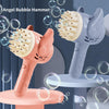 Sensuality Emporium - Bubble Hammer Gun Children Gift Toys Small Fan Soap Bubbles Gun Kids Toys 23 Hole Bubbles Machine Angel Bubble Gun Removable
