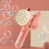 Sensuality Emporium - Bubble Hammer Gun Children Gift Toys Small Fan Soap Bubbles Gun Kids Toys 23 Hole Bubbles Machine Angel Bubble Gun Removable