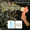 Sensuality Emporium - Bubble Hammer Gun Children Gift Toys Small Fan Soap Bubbles Gun Kids Toys 23 Hole Bubbles Machine Angel Bubble Gun Removable