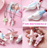 PANDA SUPERSTORE - 2 Packs Whistles Necklace Ceramic Mushroom Shape Pendant Lovely Kids Toy; Red