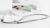 PANDA SUPERSTORE - 6 Packs Ceramic Whistles Necklace Creative Pea pod Shape Decorated Handmade Crafts