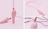 PANDA SUPERSTORE - 5 Packs Ceramic Whistles Necklace Sweater Chain for Womens Creative Kids Toy; Pink