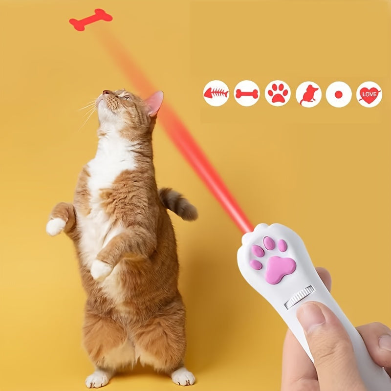 Department Store - Laser Pointer Interactive Cat Chase Toy; USB Rechargeable Red Laser Light Pointer Training Tool