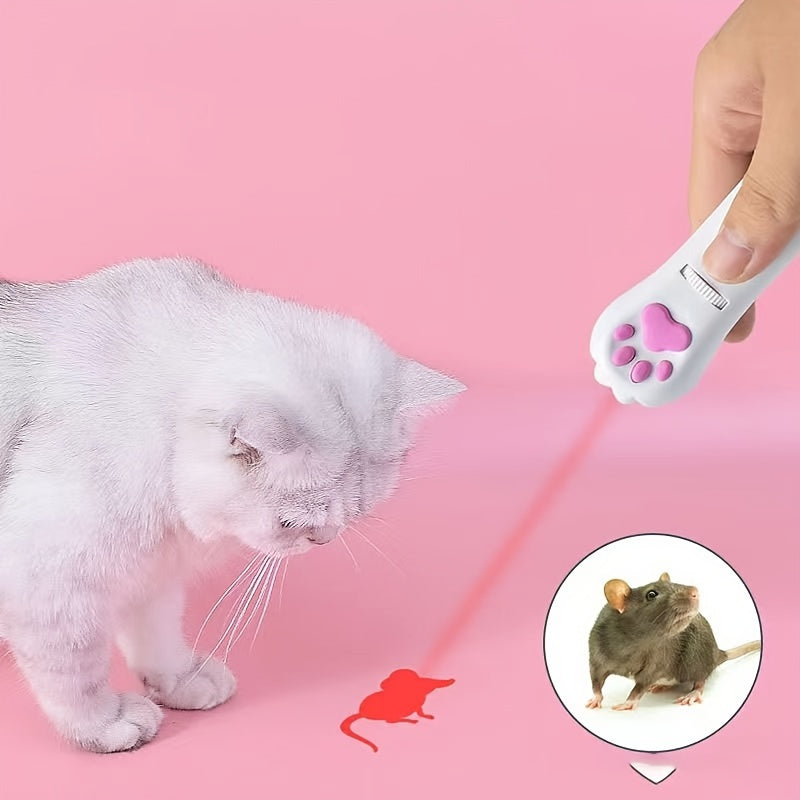 Department Store - Laser Pointer Interactive Cat Chase Toy; USB Rechargeable Red Laser Light Pointer Training Tool
