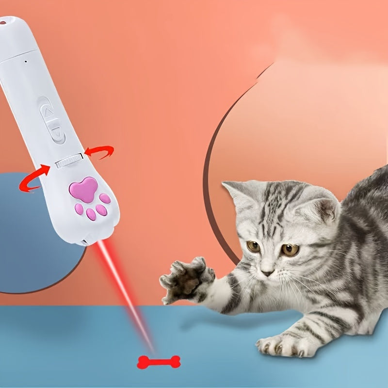 Department Store - Laser Pointer Interactive Cat Chase Toy; USB Rechargeable Red Laser Light Pointer Training Tool