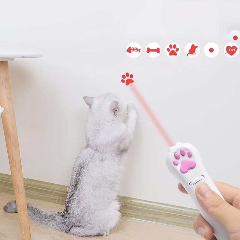Department Store - Laser Pointer Interactive Cat Chase Toy; USB Rechargeable Red Laser Light Pointer Training Tool