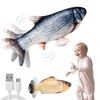 Department Store - Electric Floppy Fish Toy; Moving Cat Kicker Fish Toy; 11'' Realistic Flopping Fish Dog Toy