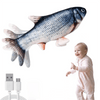 Department Store - Electric Floppy Fish Toy; Moving Cat Kicker Fish Toy; 11'' Realistic Flopping Fish Dog Toy
