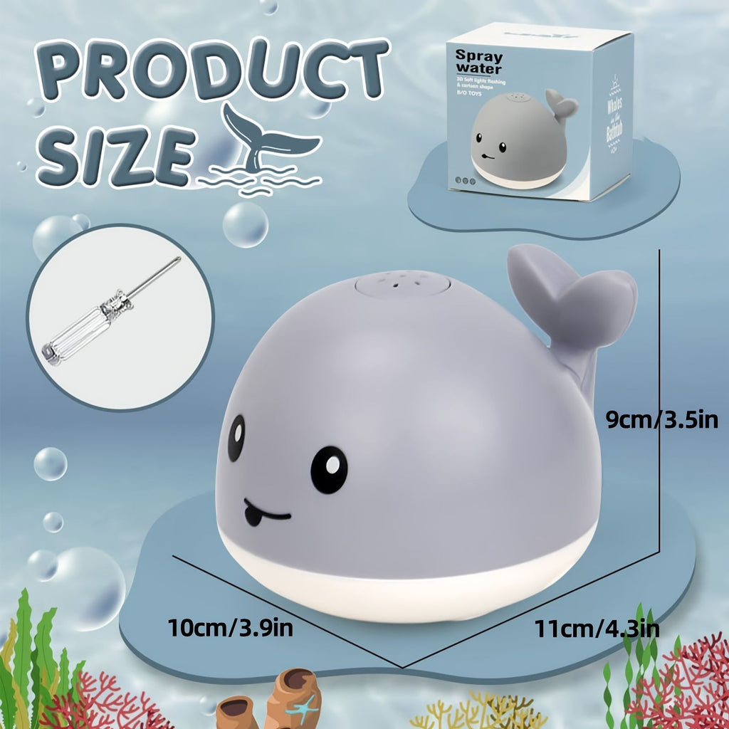 Department Store - Whale Bath Toy; Light Up Baby Bathtub Toys With Automatic Spray Water And Colorful LED Light; Induction Sprinkler Bathroom Shower Pool Bath Tub Toys For Toddlers Boys Girls