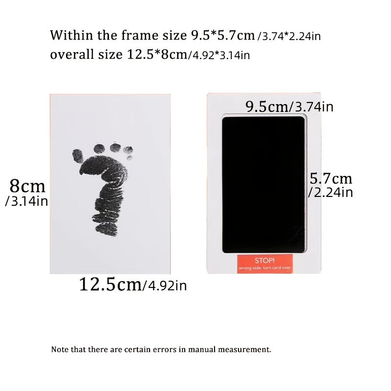 Department Store - Black Touchless Ink Pad For Foot Print; Safe Print Hand Stamping; Pet Supplies