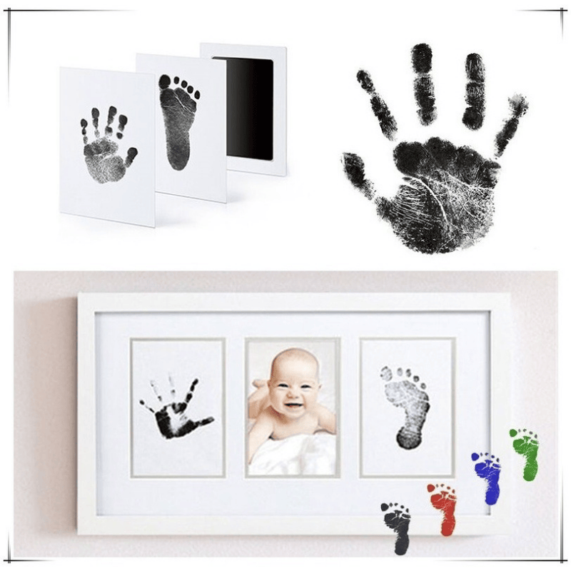 Department Store - Black Touchless Ink Pad For Foot Print; Safe Print Hand Stamping; Pet Supplies