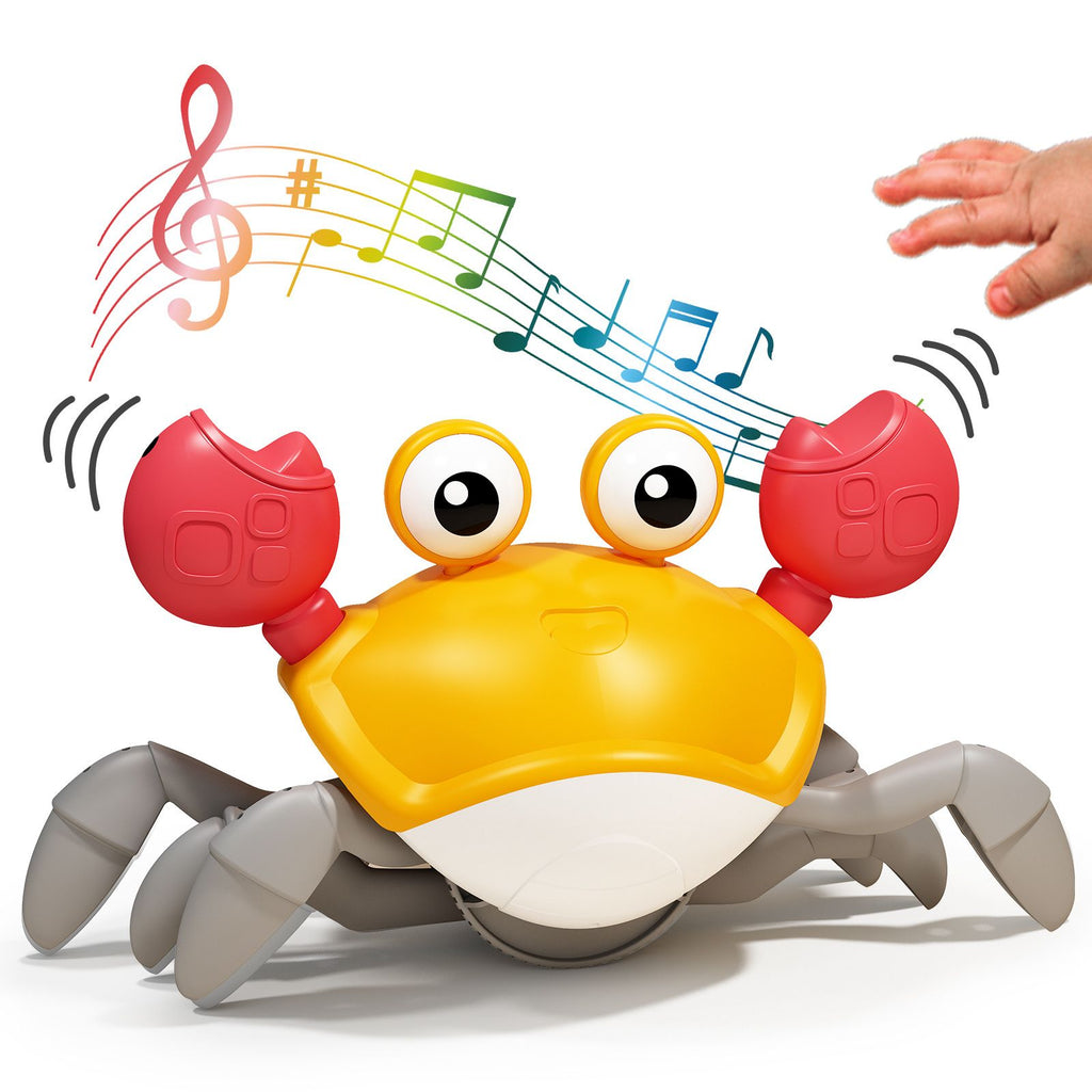 Department Store - Children's Electric Automatic Induction Crab Toy; Boys And Girls 3-6 Years Old; Simulated Crawling Crab Toys; Birthday Gift For Baby