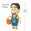 Nice Store - Mini Building Blocks Basketball Idol 3d Model Ornaments DIY Basketball Player Miniature Doll Building Block Toy Gift