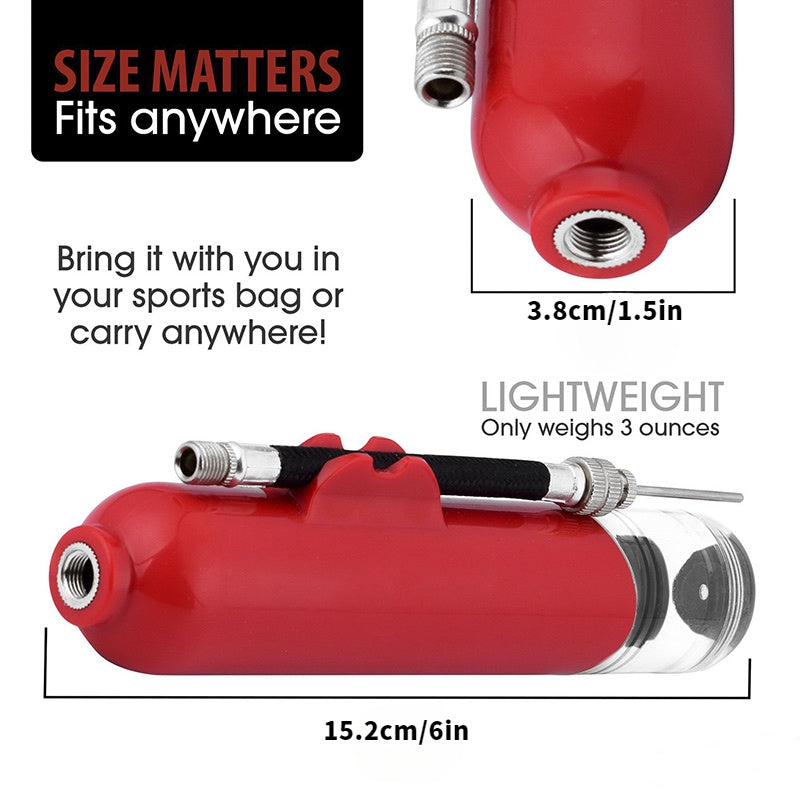 Nice Store - Portable Mini Ball Pump For Volleyball; Football; Basketball; Soccer; Yoga Ball; Hand Air Pump Faster Inflation Gadget