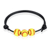 Nice Store - Sports Theme Charm Bracelets; Basketball Football Baseball Volleyball Bracelet Adjustable Inspirational Sports Beads Ball Bracelet With Charm For Teens Students Adults Outdoor Gift