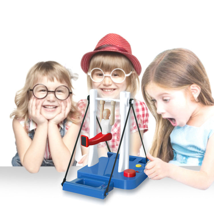 Department Store - Children's Toy Gymnastics Machine Horizontal Bar Prince Flip Gymnastic Big Swing Big Wheel Table Game for Kids Boy Girl