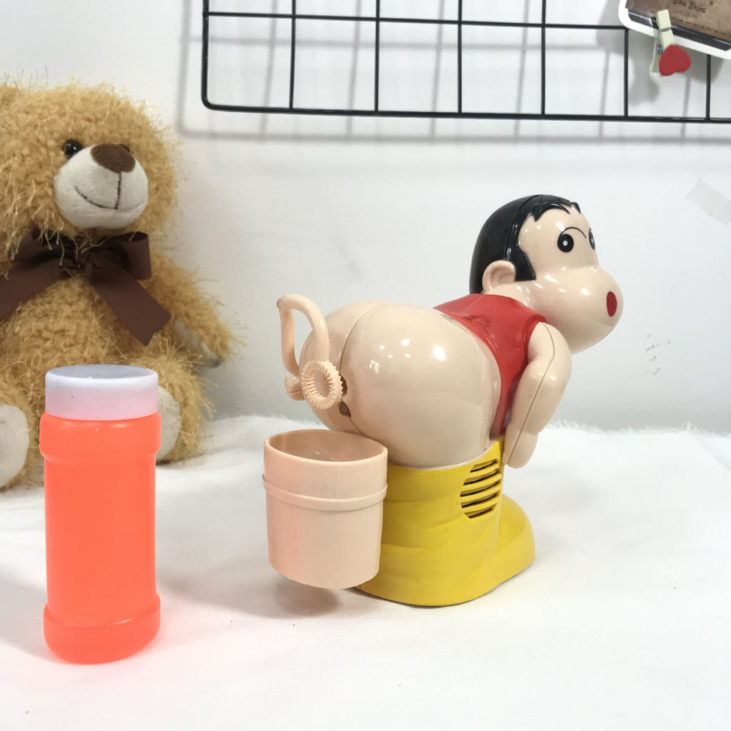 Department Store - electric funny boy bubble fart blower; blowing bubble toys crayons; music bubble toys