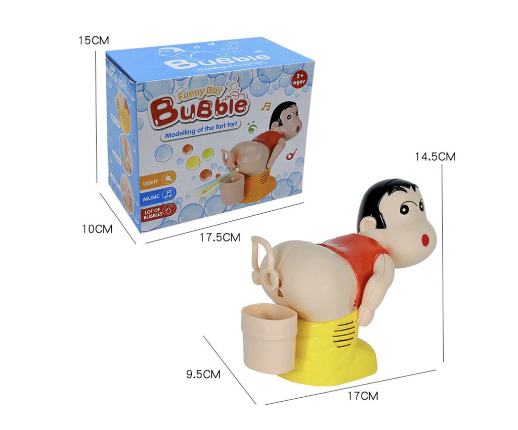 Department Store - electric funny boy bubble fart blower; blowing bubble toys crayons; music bubble toys