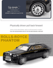 MESSIA SAM SUN - 1/24 Rolls-Royce alloy car model phantom back sound and light toy car six open door simulation metal car box