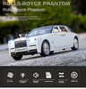 MESSIA SAM SUN - 1/24 Rolls-Royce alloy car model phantom back sound and light toy car six open door simulation metal car box