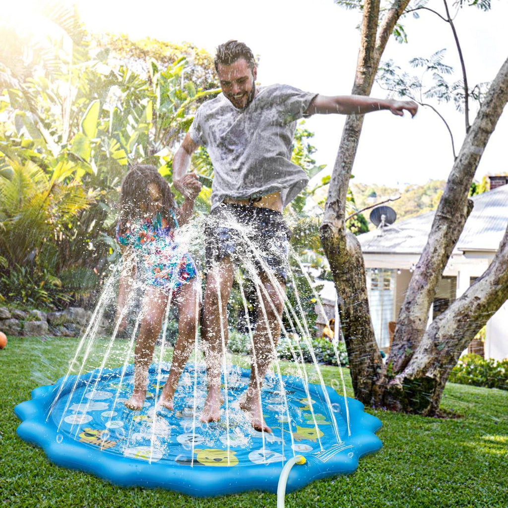 Department Store - Sprinkler Splash Pad For Kids 68IN Inflatable Blow Up Pool Sprinkle Play Mat Summer Outdoor Water Toys