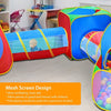 Department Store - 5Pcs Kids Ball Pit Tents Pop Up Playhouse w/ 2 Crawl Tunnel & 2 Tent For Boys Girls Toddlers