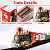 Department Store - Electric Train Set Kid Toy Xmas Steam Train Kit Tree Surround Track Battery Operated