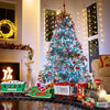 Department Store - Electric Train Set Kid Toy Xmas Steam Train Kit Tree Surround Track Battery Operated