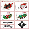 Department Store - Electric Train Set Kid Toy Xmas Steam Train Kit Tree Surround Track Battery Operated