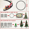 Department Store - Electric Train Set Kid Toy Xmas Steam Train Kit Tree Surround Track Battery Operated